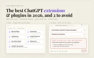 The Best ChatGPT Extensions and Plugins in 2026 (and 2 to Avoid)
