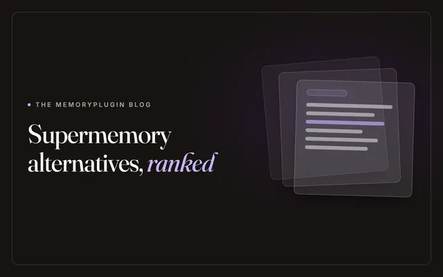 alternatives to Supermemory 