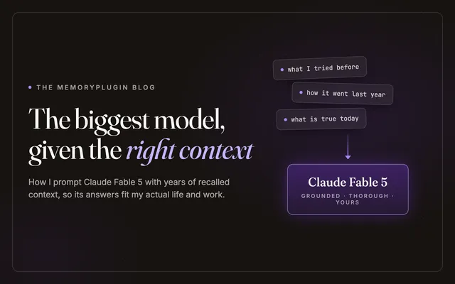 How I give Claude Fable the right context to solve problems