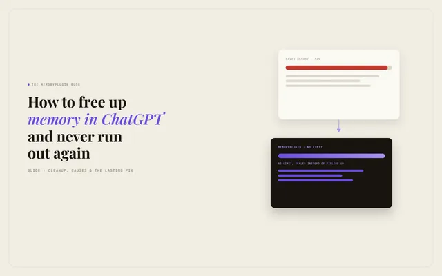 How to Free Up Memory in ChatGPT (and Never Run Out Again)