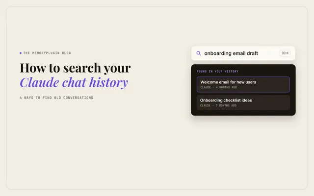 How to Search Your Claude Chat History and Find Old Conversations